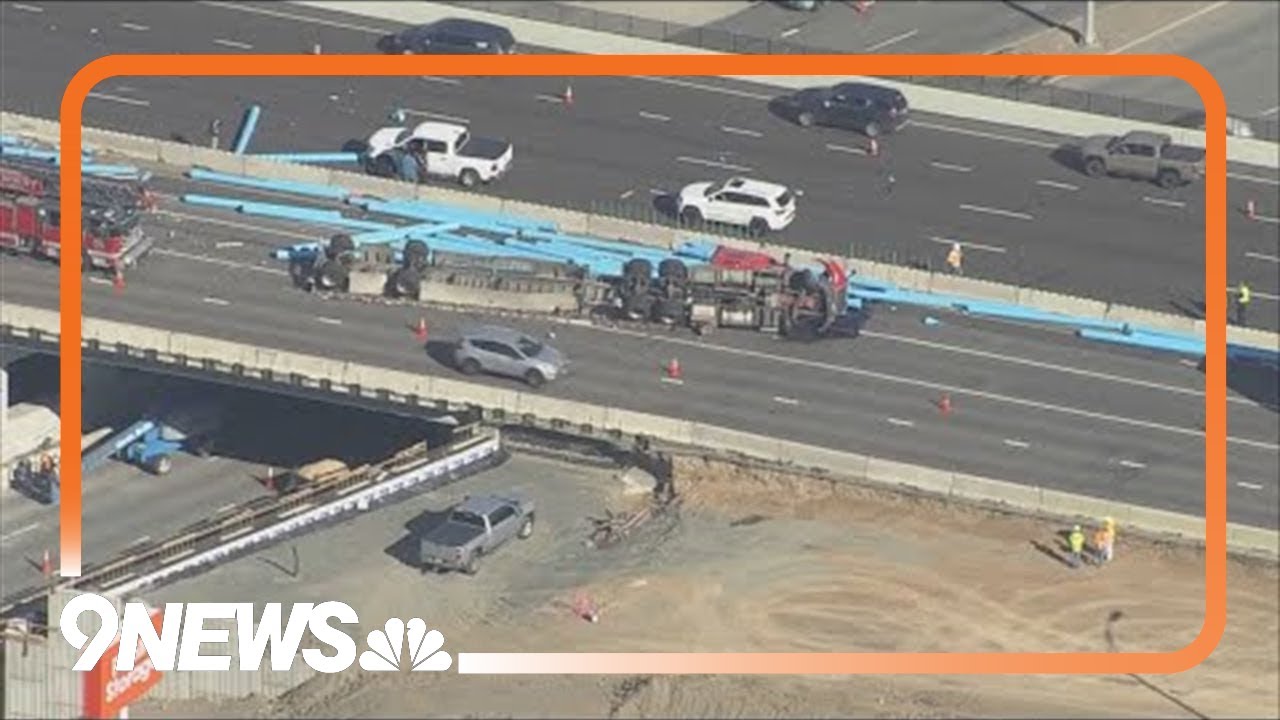 3 people killed by debris after semi-truck rolled over on I-70