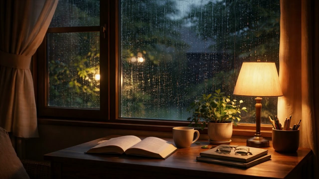 静かな雨の夜｜雨音だけの空間｜Quiet Rainy Night｜Only the Sound of R