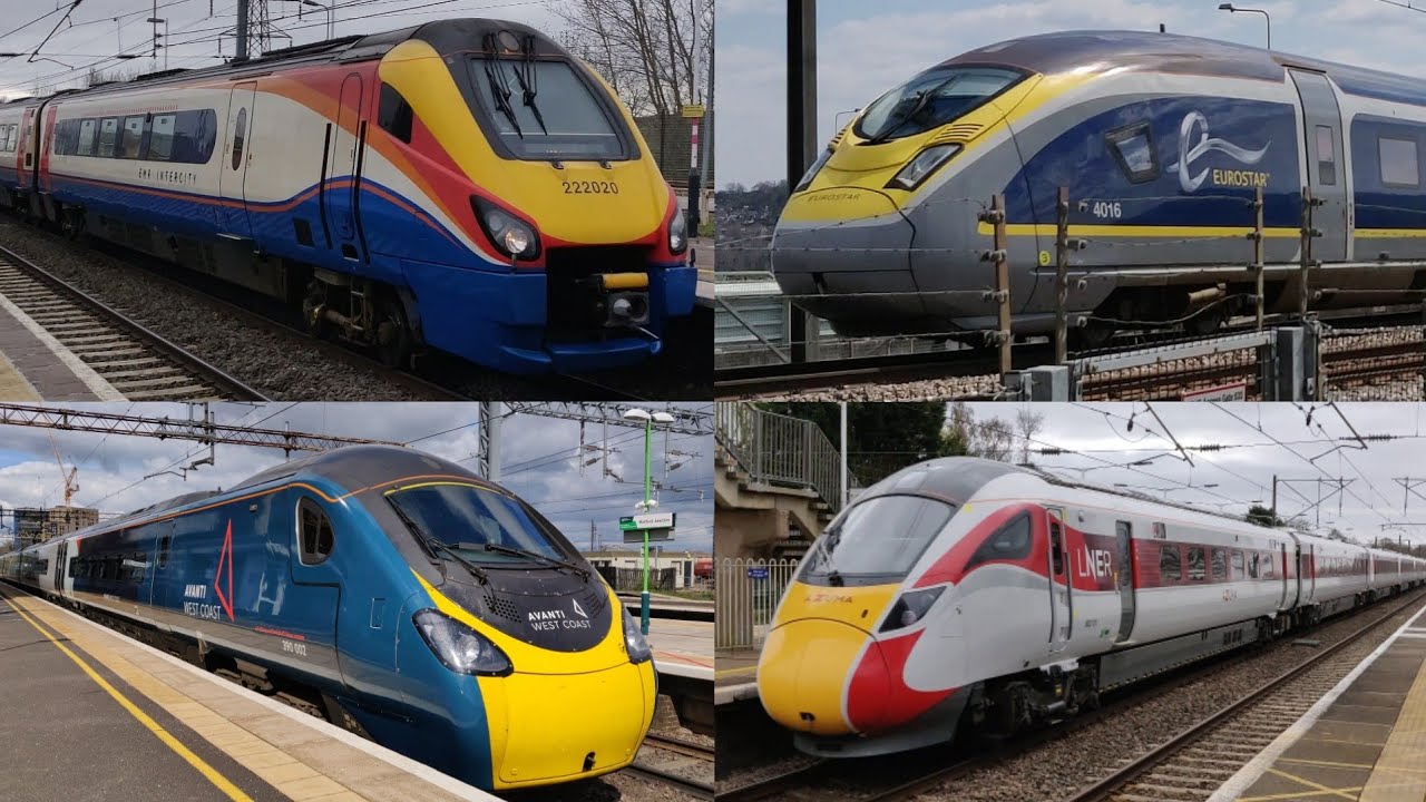 (4K) Trains At Speed UK 2