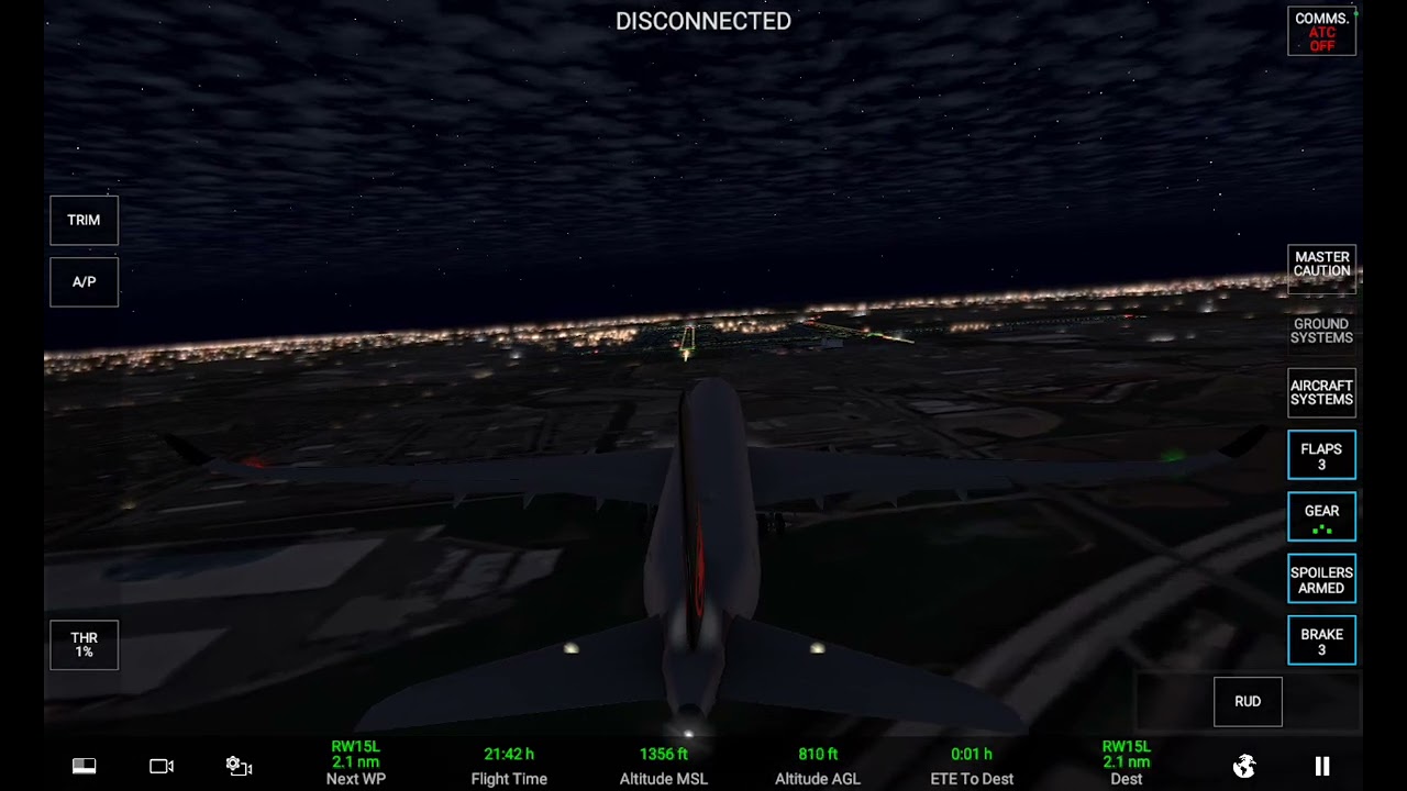 Landing at Toronto Canada (CYYZ) [RW15L] 
