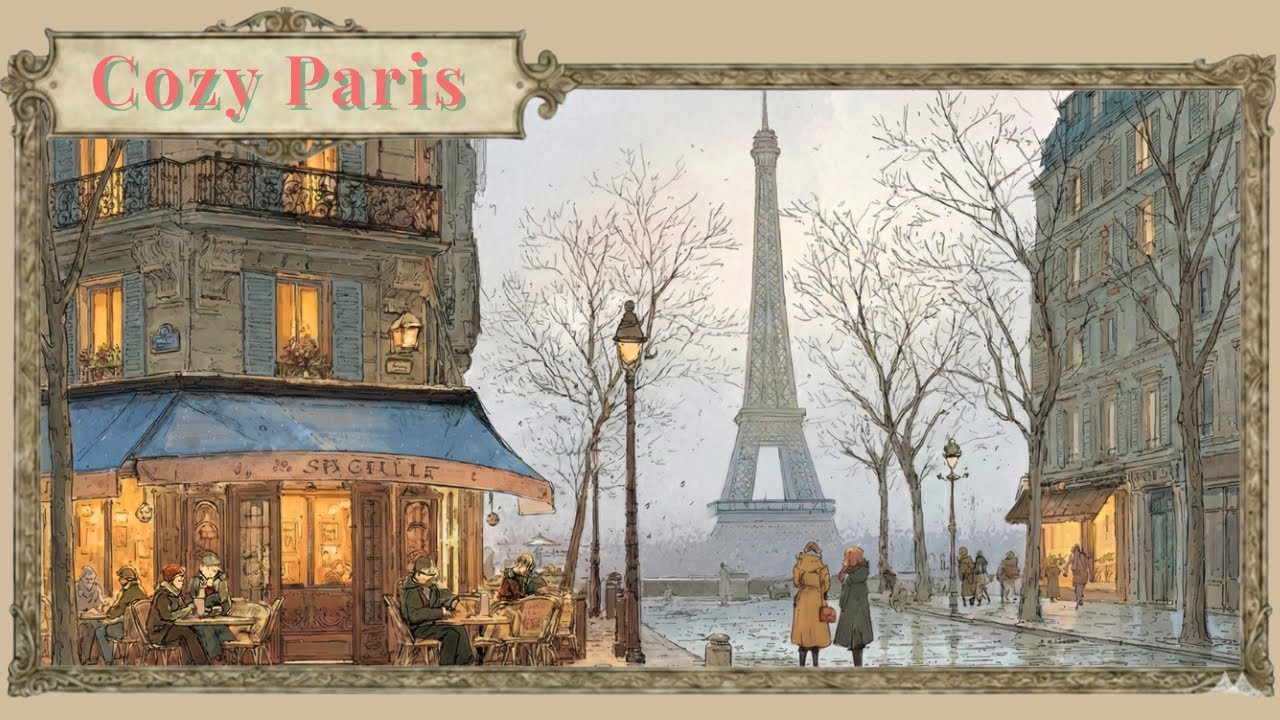 a cozy cup of coffee in Paris (aesthetic playlist)