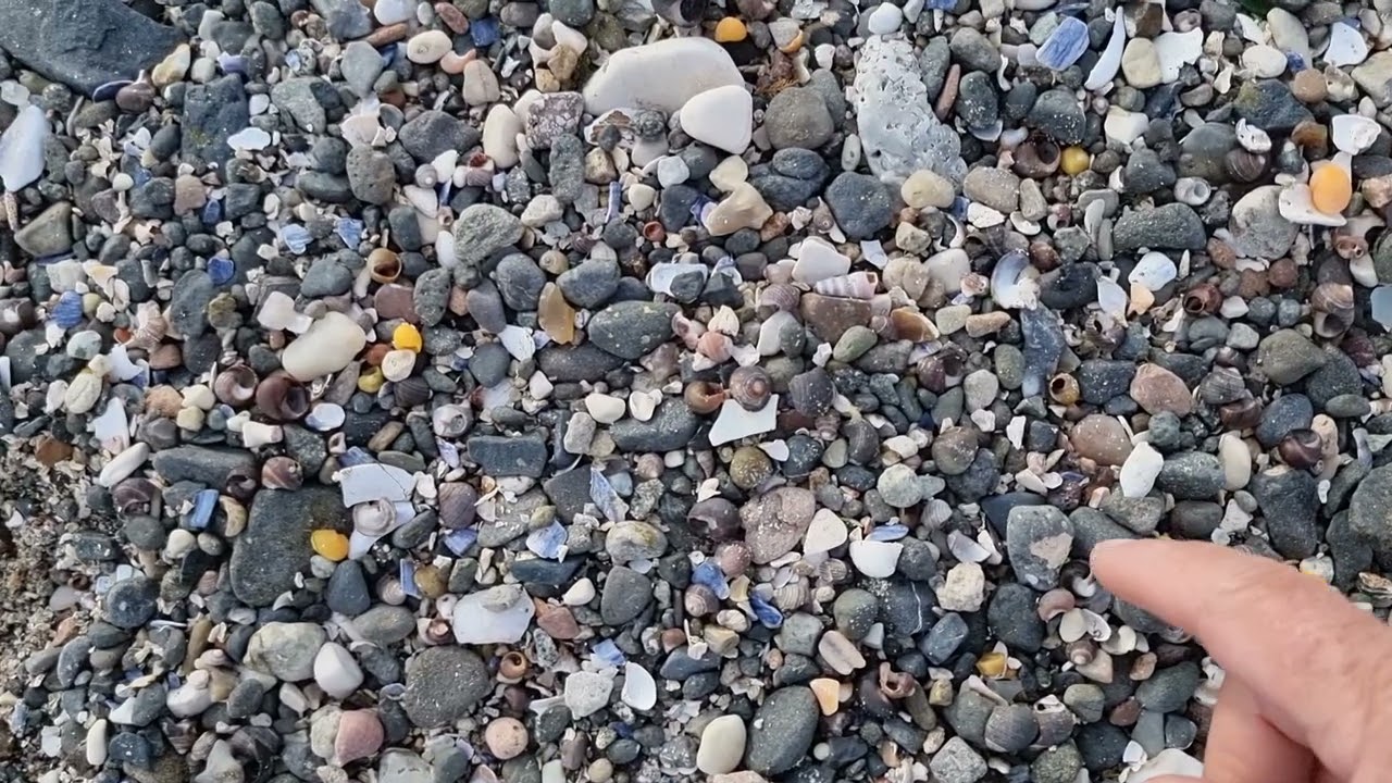 Sea Glass Ireland beachcombing for seaglass at Loughshore 4th July 2023