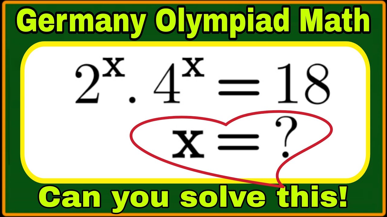 Germany| A Nice Algebra Olympiad Maths Problem| Brain Buster Maths| Can you solve this?