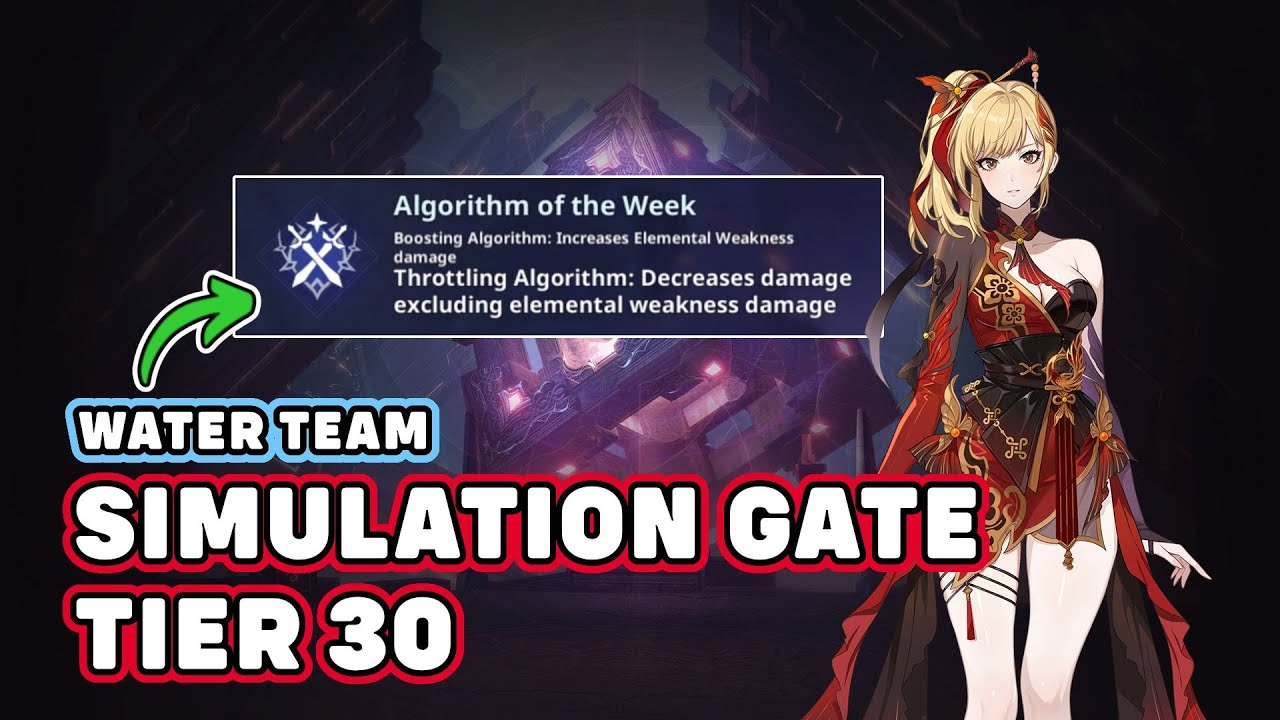 EASY WEEK! WATER TEAM IN TIER 30!! SIMULATION GATE WALKTHROUGH - Solo Leveling Arise