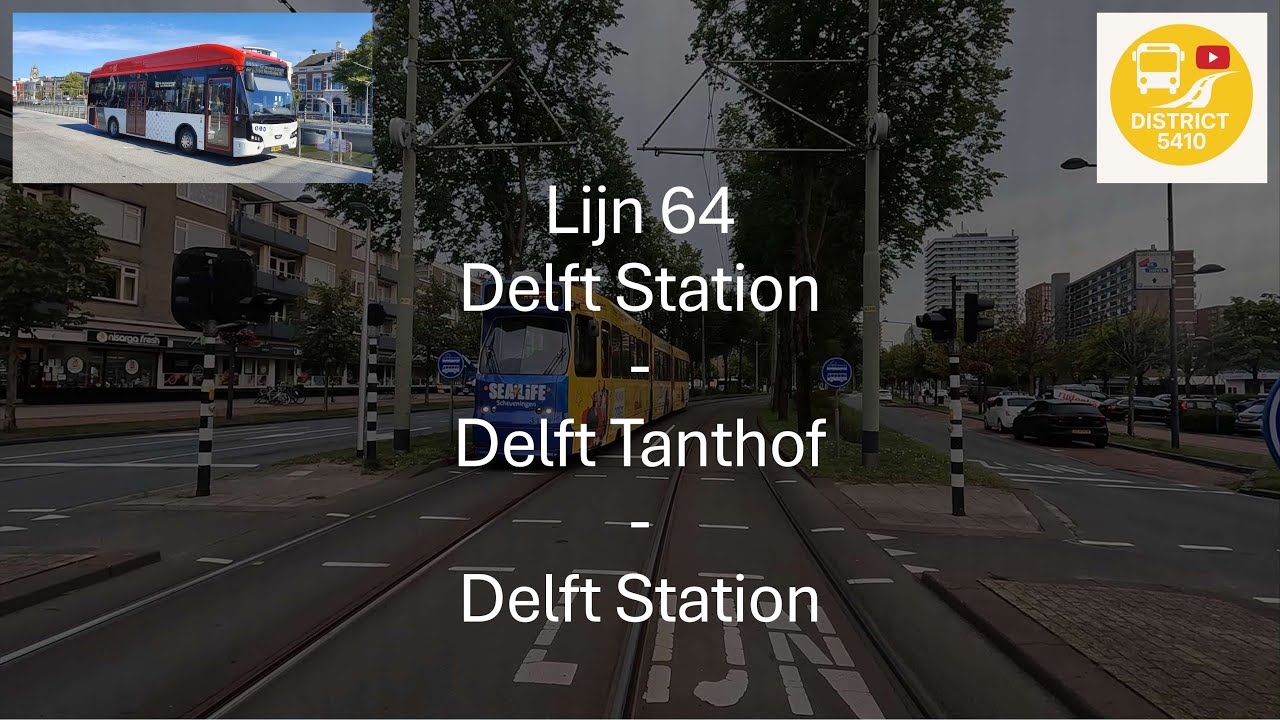 Lijn 64 Delft Station - Delft Tanthof - Delft Station | 2025