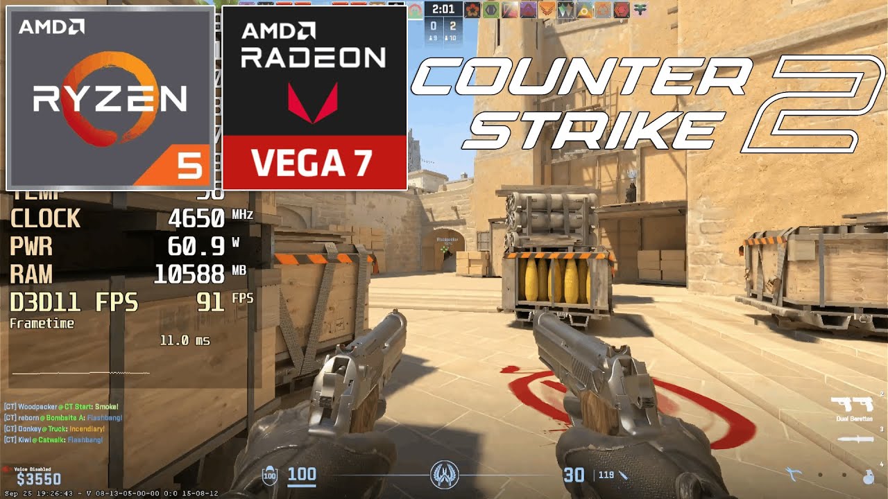 Counter-Strike 2 - Ryzen 5 5600G + VEGA 7 [10/2025]