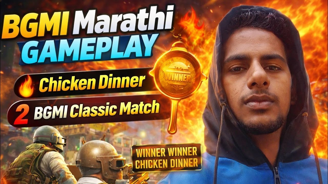 1️⃣ BGMI Marathi Gameplay 🎮 | Chicken Dinner 🔥2️⃣ BGMI Classic Match 😎 | Marathi Commentary 🎯