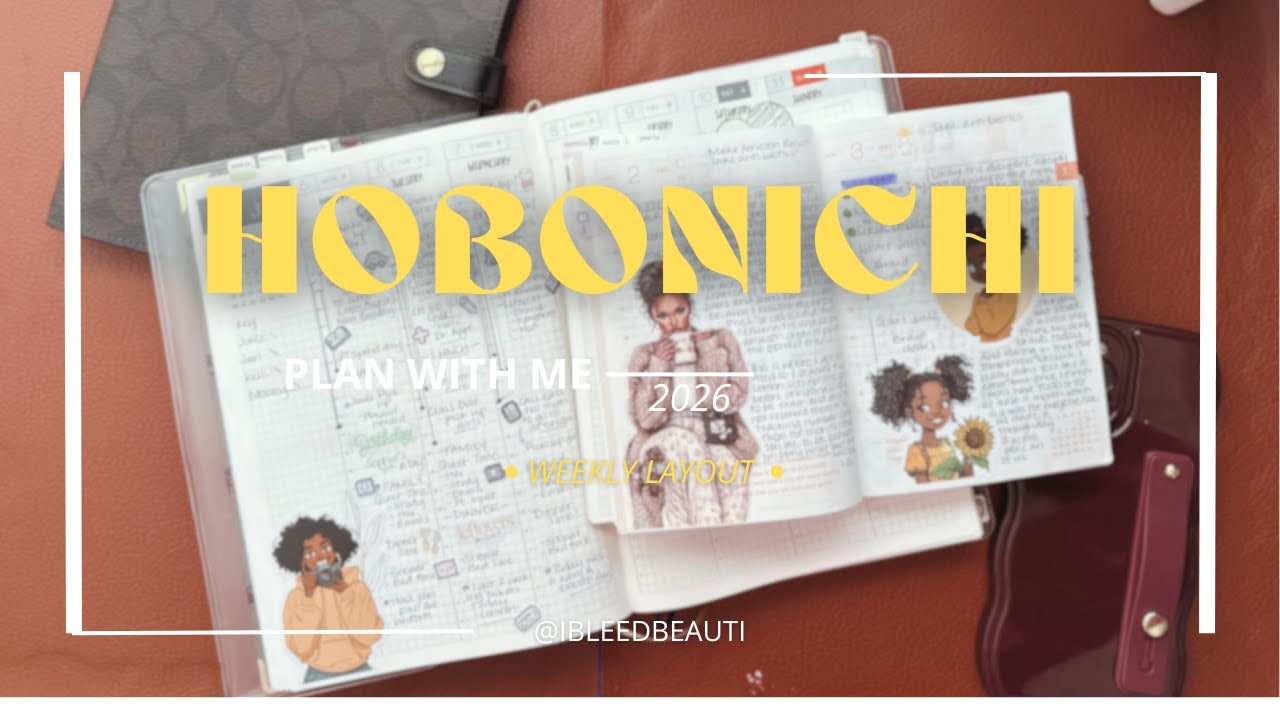 FIRST Plan With Me in 2026 | Hobonichi Planners | Weekly Spread + Cozy Planning
