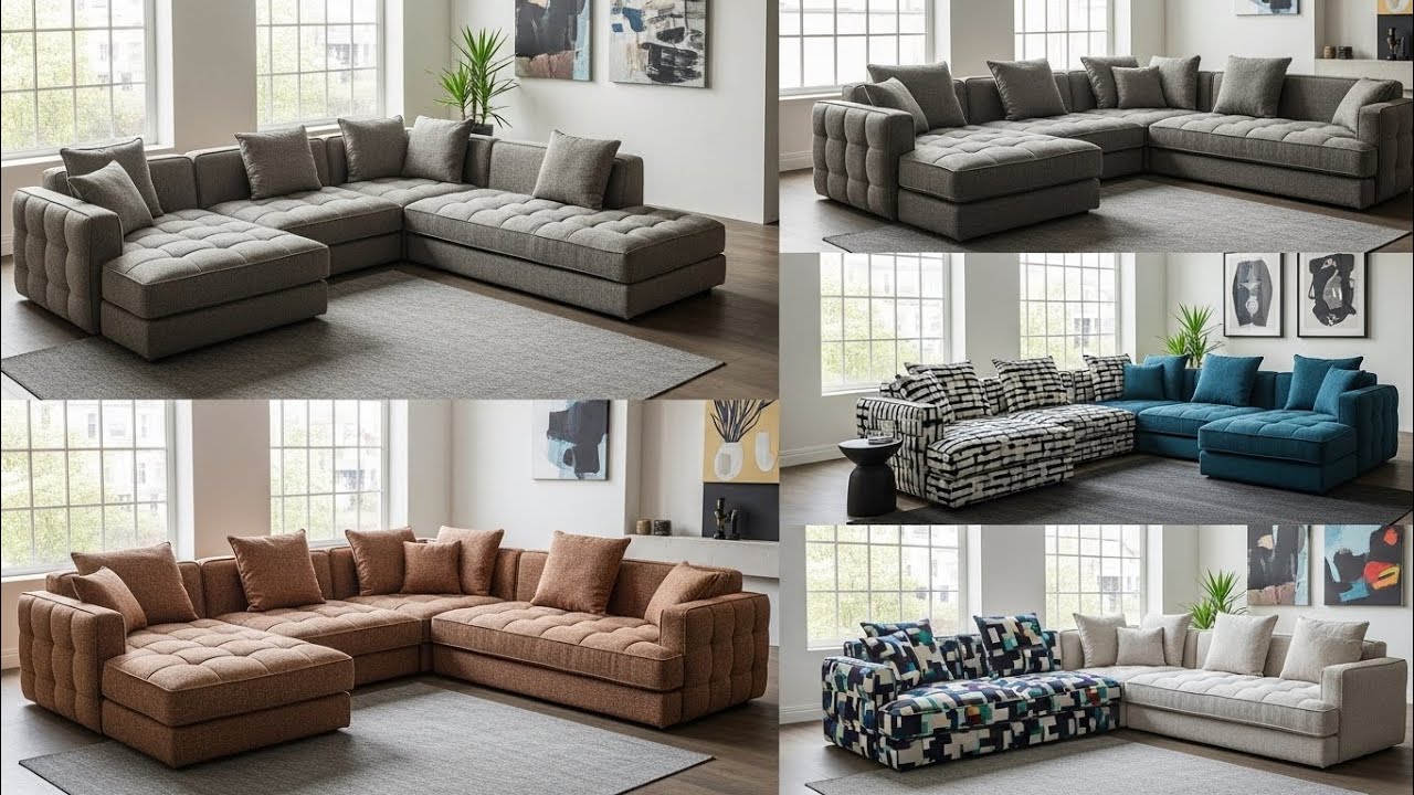 Beautiful  Modern fabric sectional  sofa sets new ideas designs 2024 😍😱 #sofaset #sofasetdesign #wow