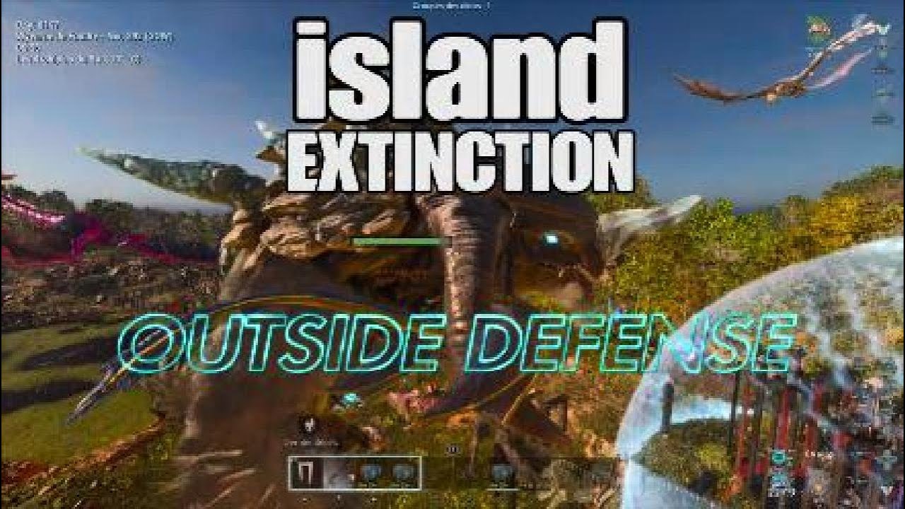 ARK asa💥Defending outiside tower on island and extincton💥 offi PvP x1
