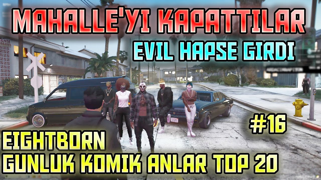 BLVCK MAHALLE'Yİ KAPATIYOR ve EVİL HAPSE GİRİYOR - EİGHTBORN G&Uuml;NL&Uuml;K KOMİK ANLAR TOP 20# 16