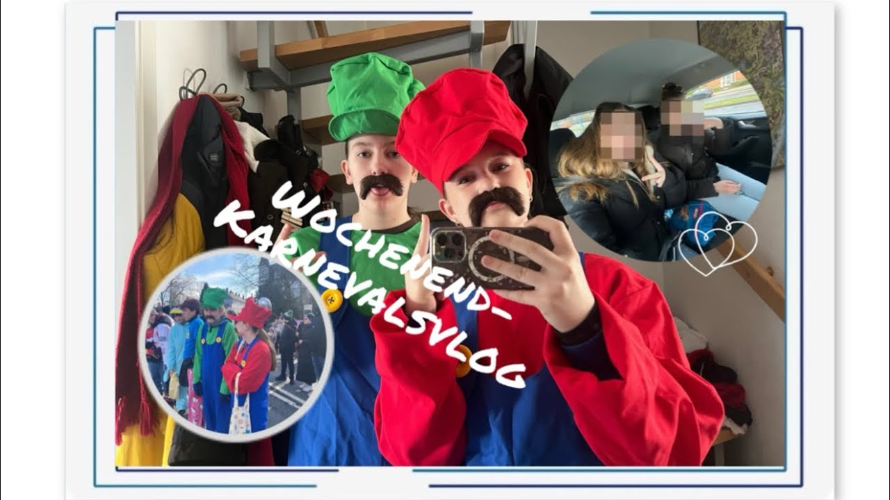 Wochenend Karnevalsvlogggg 🥳🪩 | leonieundpia 