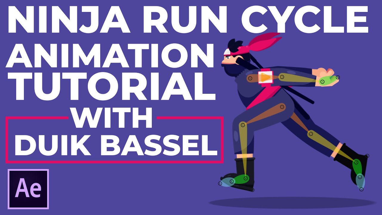 Ninja Run cycle Animation in After Effects