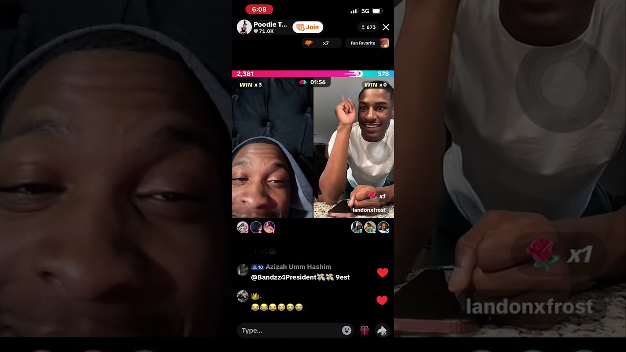 IG Live Tea Poodie & Landon TikTok Live