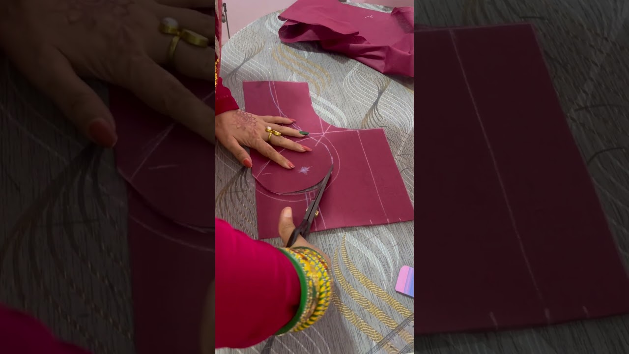 Eye Cup Blouse Cutting 🥰