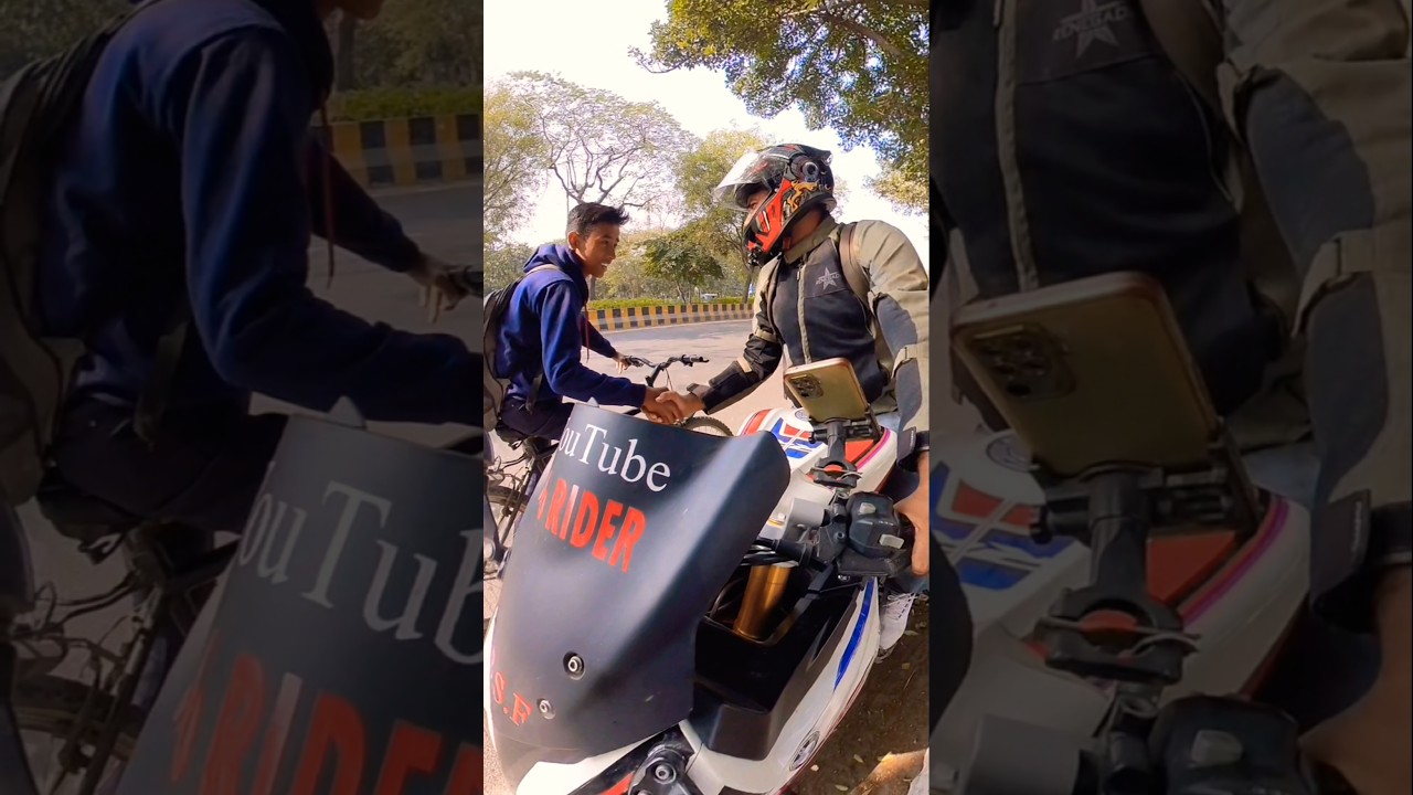 Meet up subscriber #subscribers #rider #shorts #ytshort #bmw #reaction