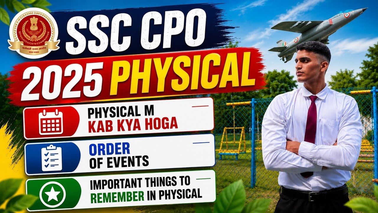 SSC CPO 2025 PHYSICAL MUST WATCH 🔥 VIDEO BEFORE PHYSICAL || ORDER OF EVENTS