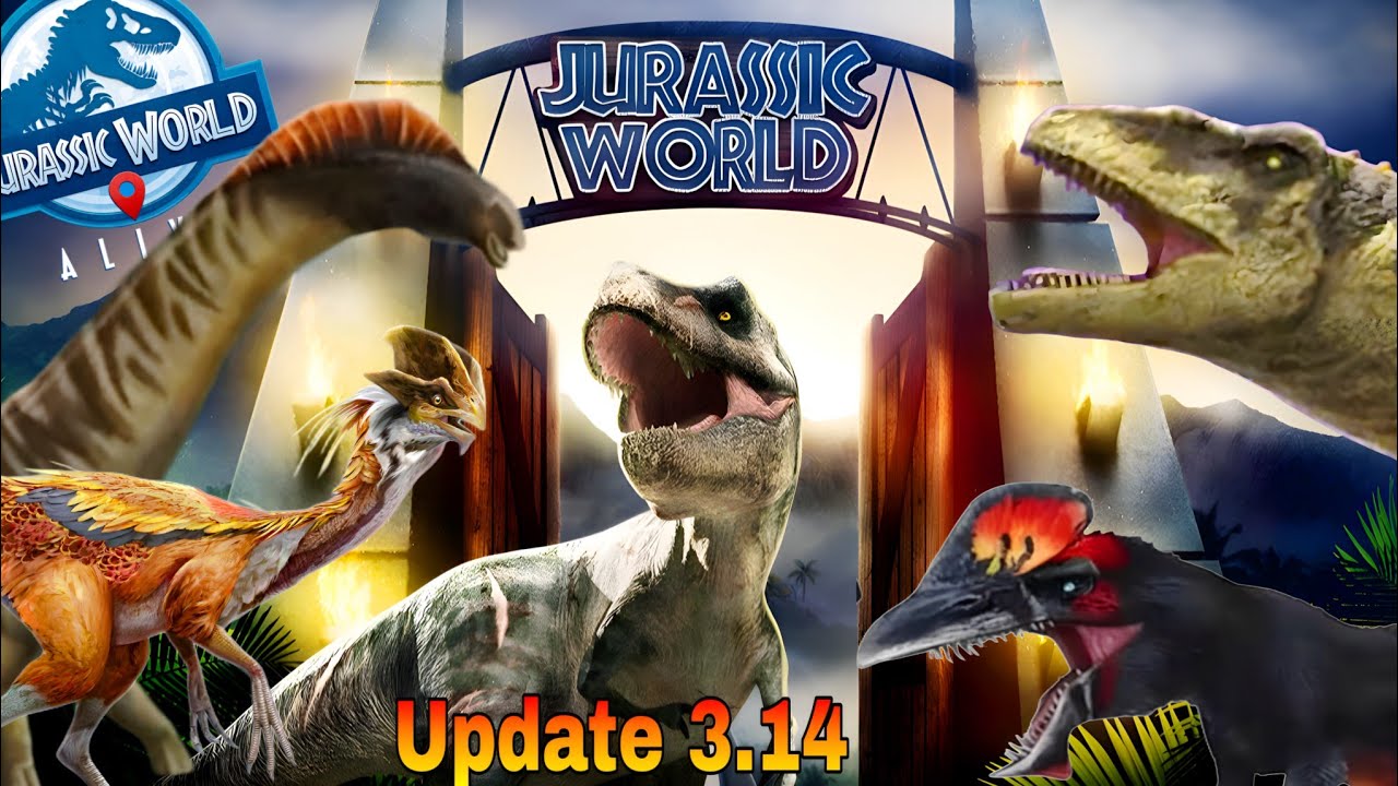 New DATAMINE of UPDATE 3.14 and New Upcoming DINOSAURUS || Jurassic world alive.
