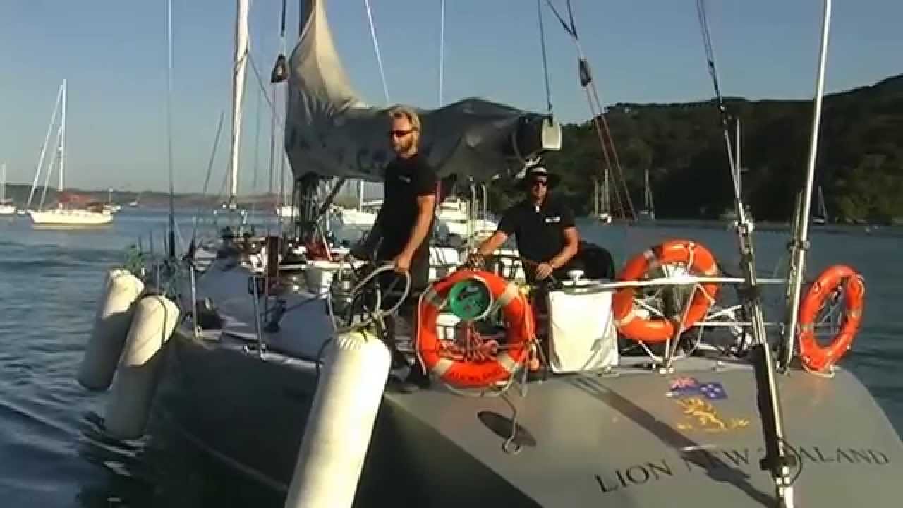 A day out at sea with New Zealands racing yacht Lion.