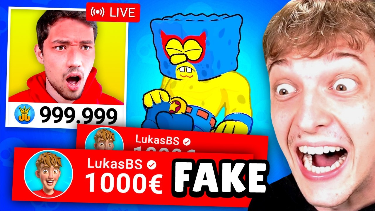 Ich PRANKE Brawl Stars STREAMER mit FAKE 1000&euro; SPENDE und das passierte...