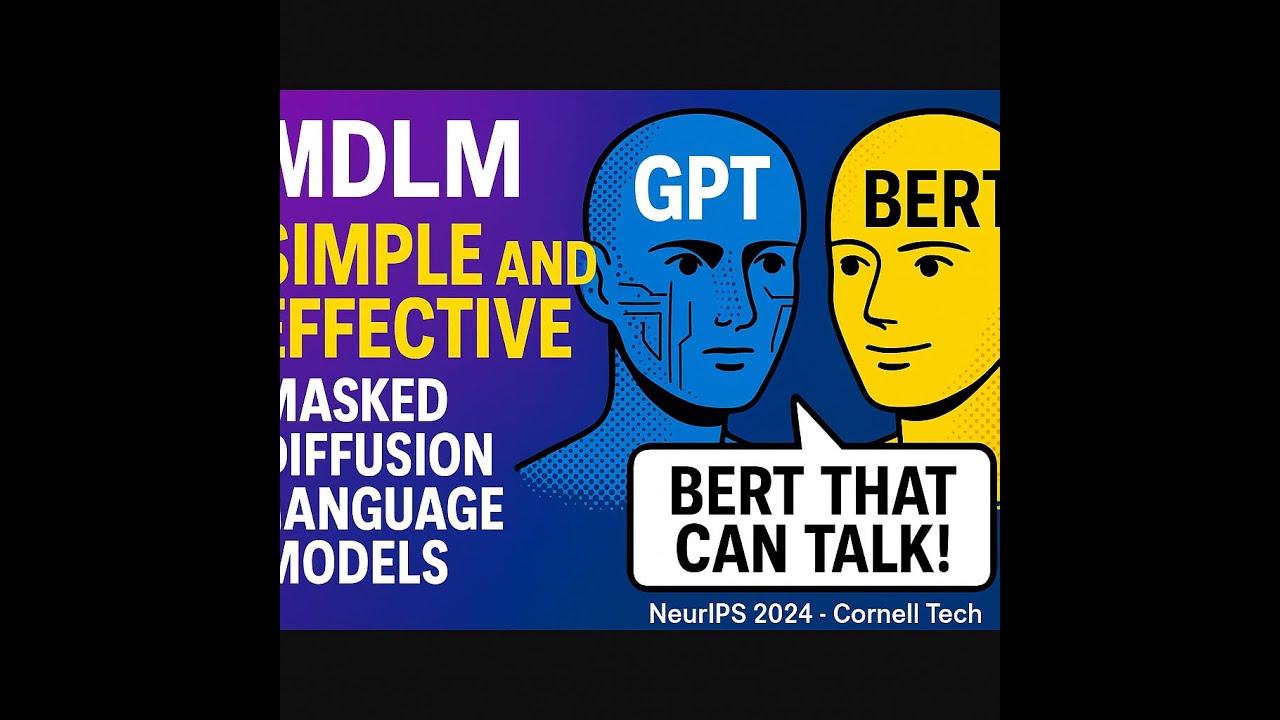 GPT를 BERT로 만든다고? Masked Diffusion LM의 반전 성능
