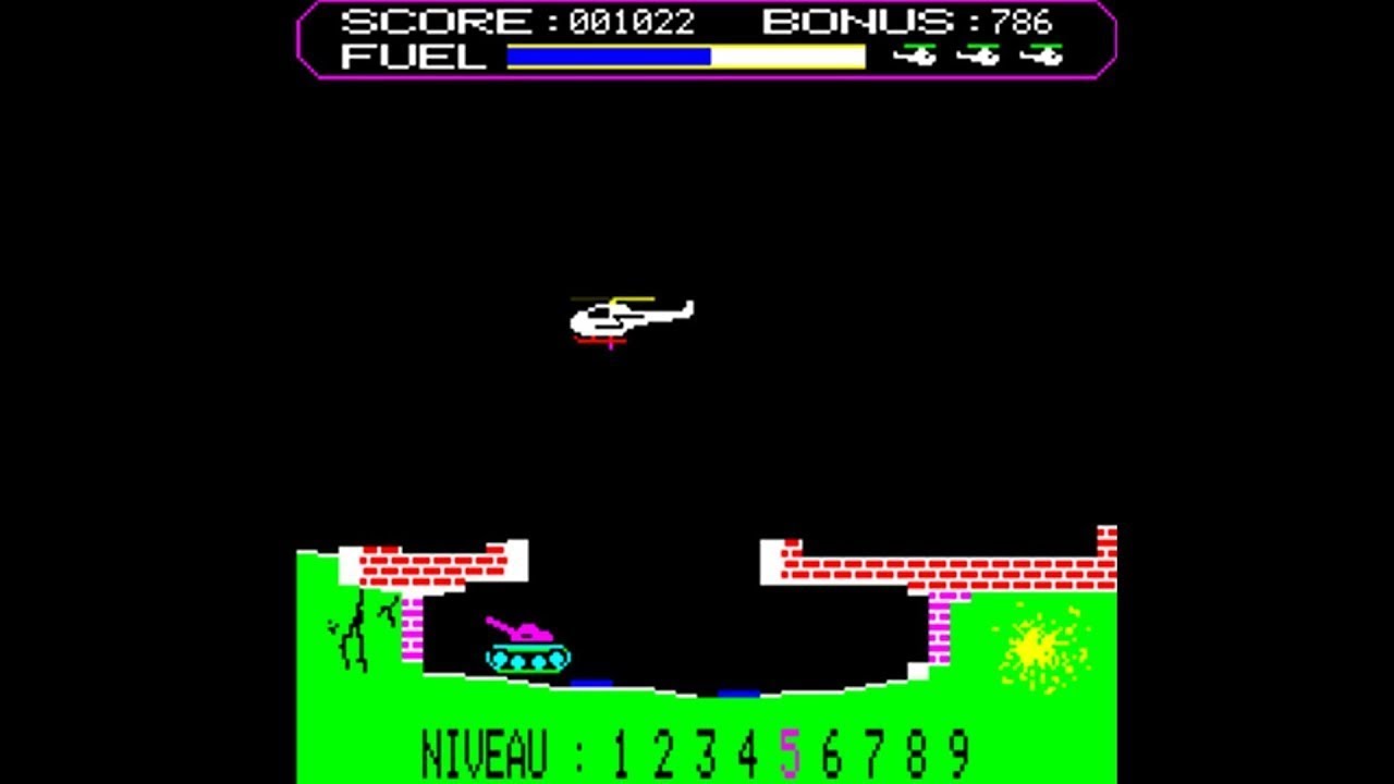 Oric Atmos Longplay - Frelon (1984) by Loriciels