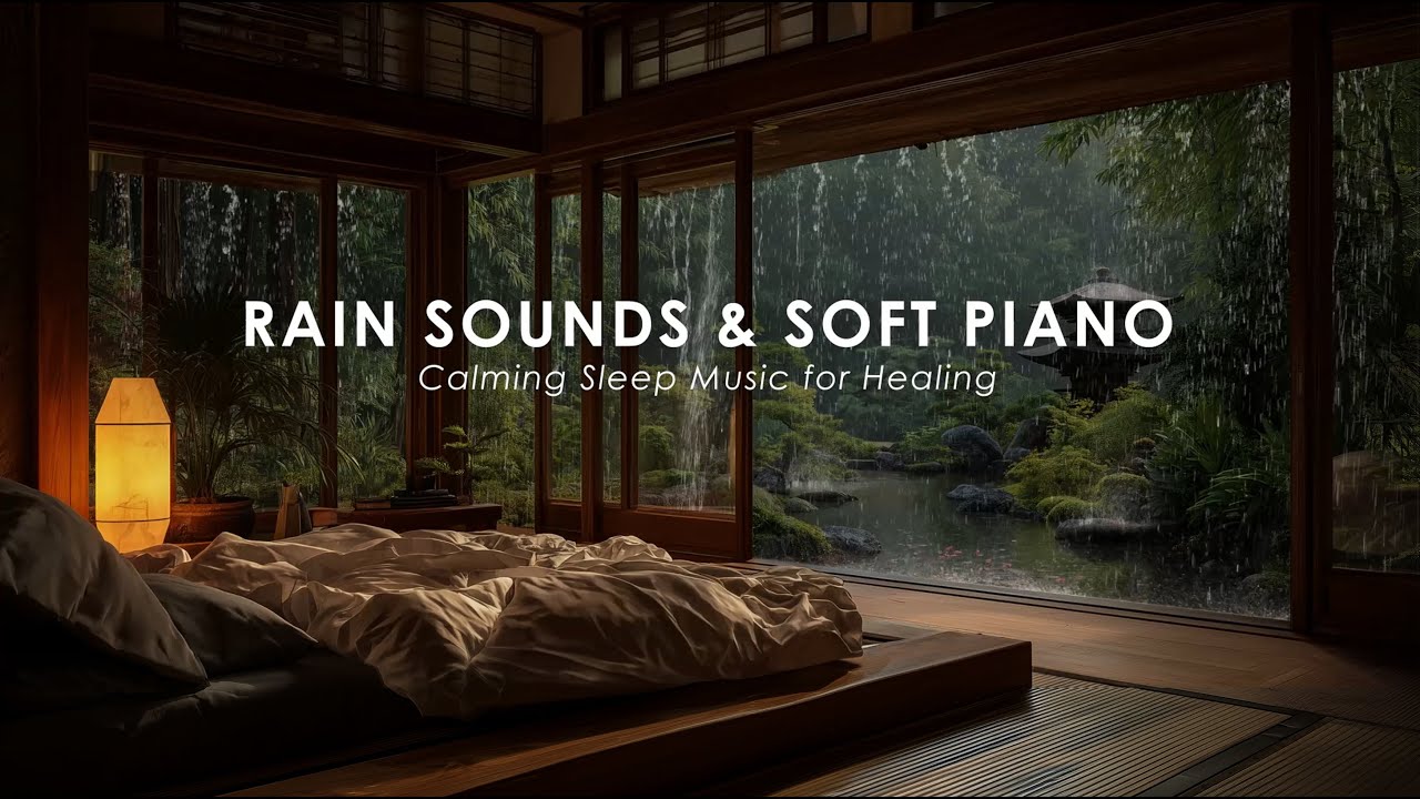 【Mix】FALL ASLEEP INSTANTLY – Forest Rain & Calming Piano for Deep Sleep and Stress Relief