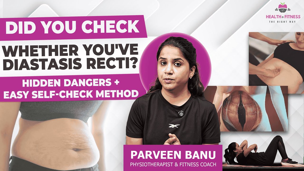 How To Check Diastasis Recti AB Separation At Home?| Physio Safe DIY Guide| Parveen Banu Physio |