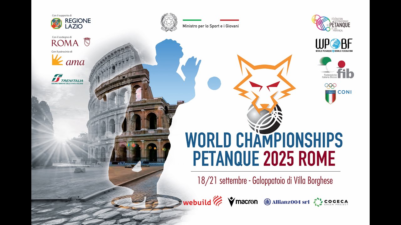 CHAMPIONNATS DU MONDE DE PETANQUE - ROMA 19/09/2025 ROUND 4