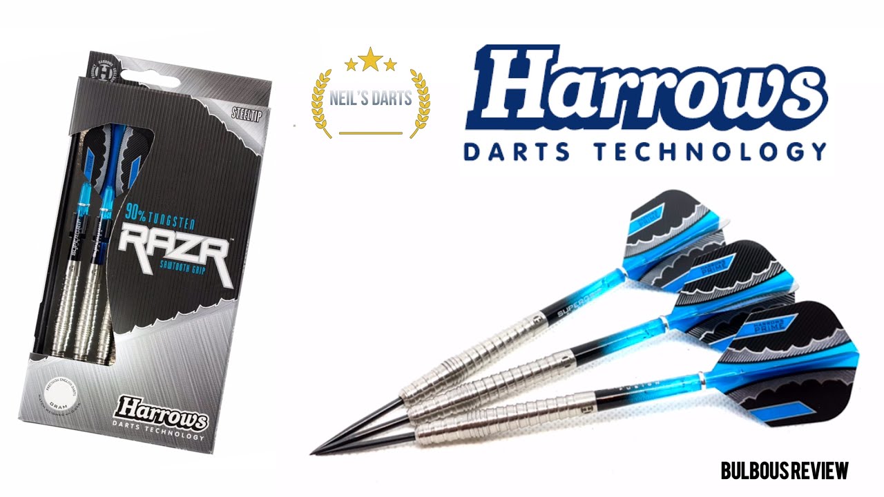 HARROWS  RazR Darts - Steel Tip - Bulbous Review