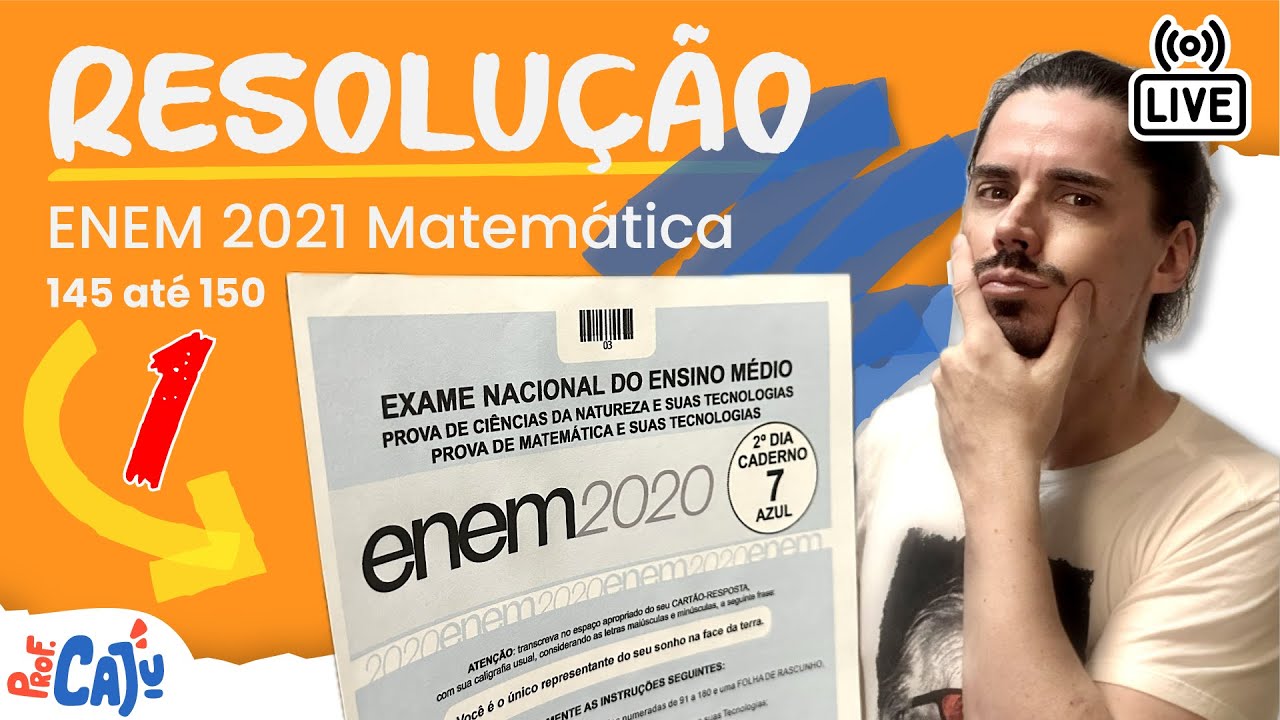 🔴 [ENEM 2020] Correção Live 01 (questões de 145 até 150)