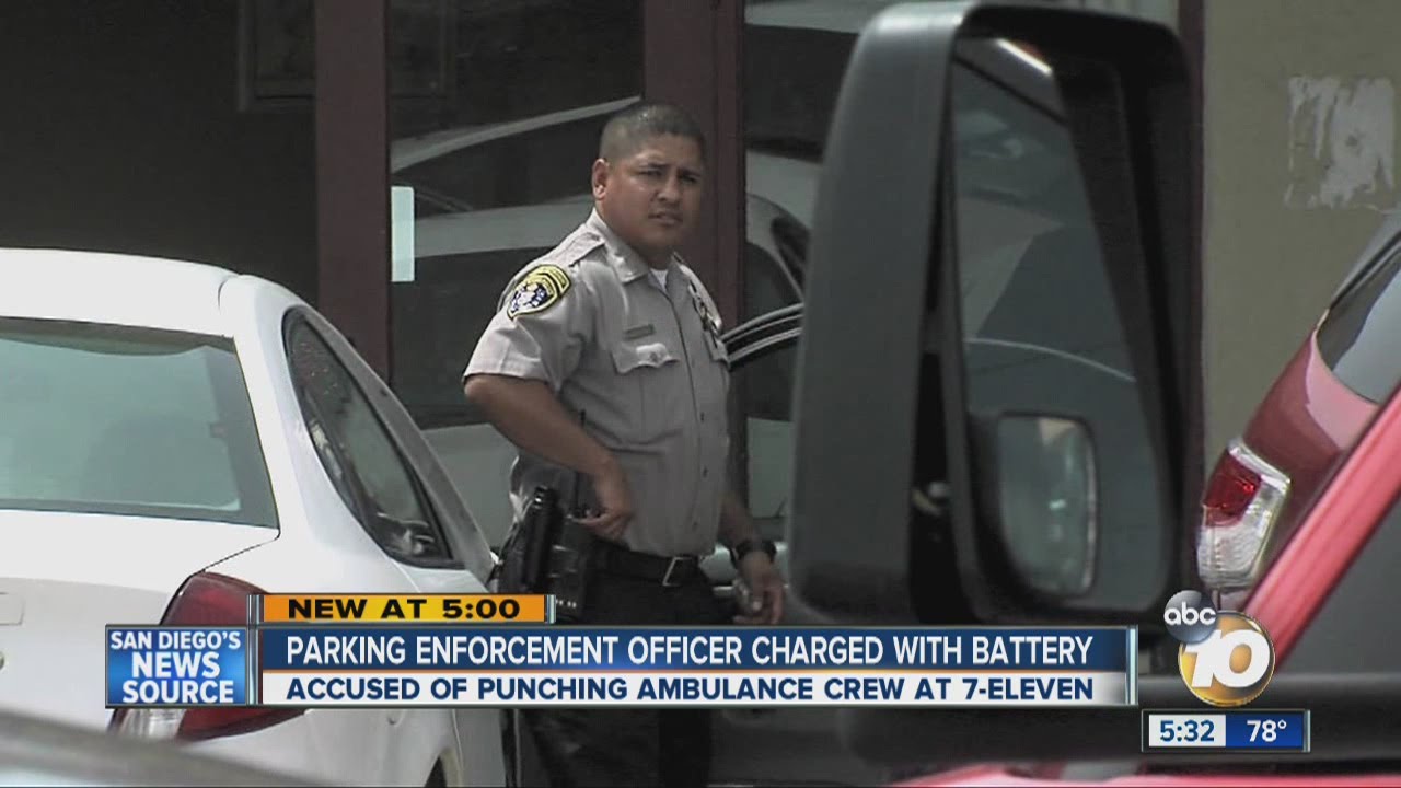 Parking enforcement officer charged with battery