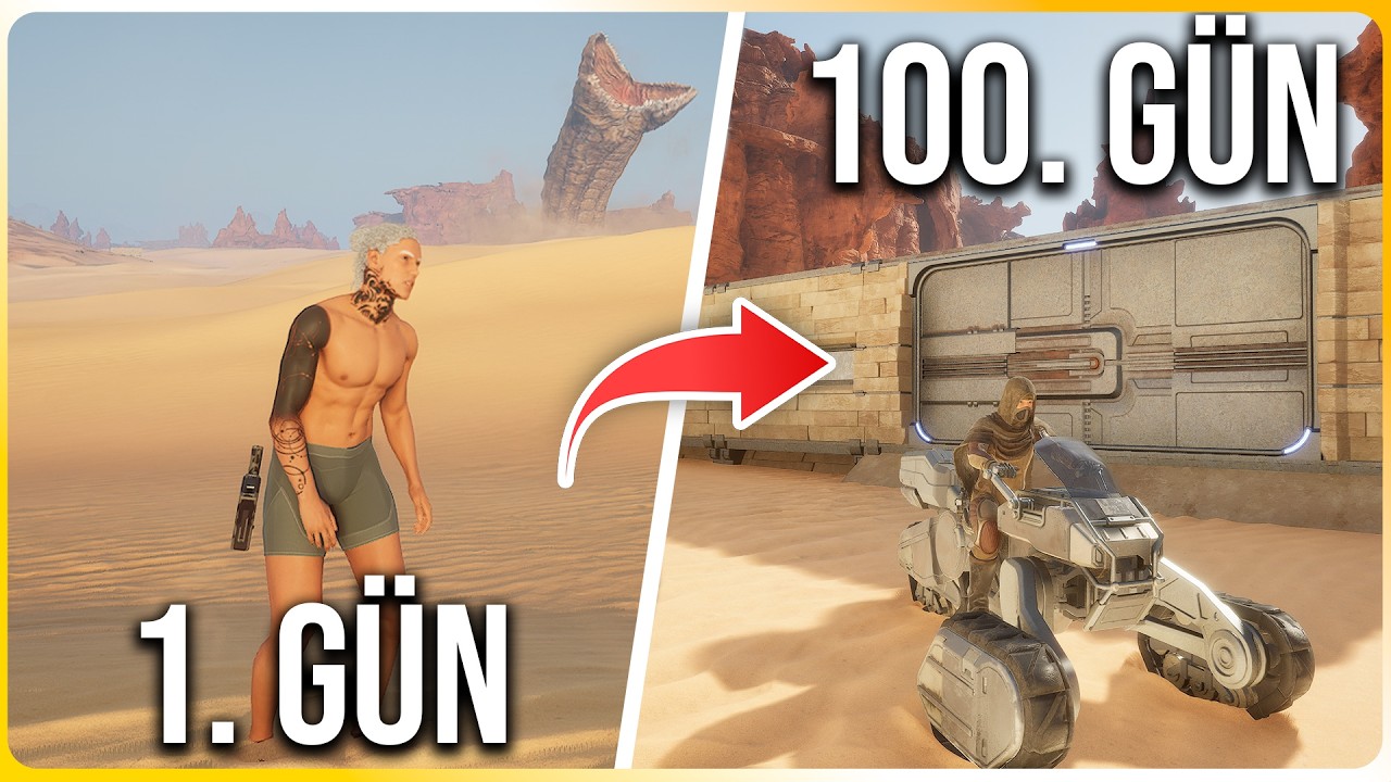 ÇÖL GEZEGENİNDE 100 GÜN HAYATTA KALDIM ! | Dune: Awakening TÜRKÇE 1. BÖLÜM
