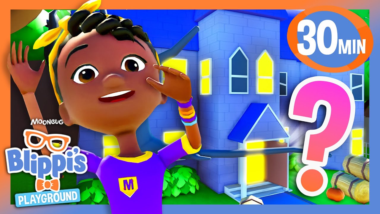 Meekah Goes on a Scavenger Hunt! | BEST OF BLIPPI PLAYS ROBLOX! | Educational Gaming Videos for Kids