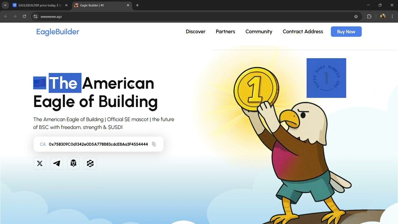 What is EAGLEBUILDER ($E) Token Coin | Review About $E Token