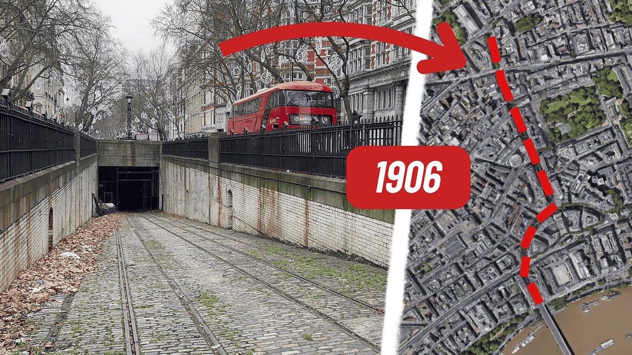 🚋 London's forgotten Underground Tramway - in Kingsway!