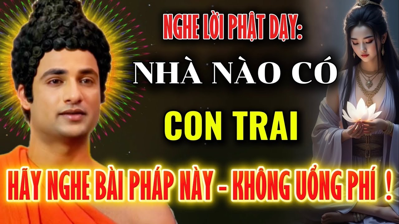 Lời Phật Dạy : Nhà Nào Có Con Trai - Hãy Nghe Bài Pháp Này - Giúp Con Cái Thành Đạt - Không Uổng Phí