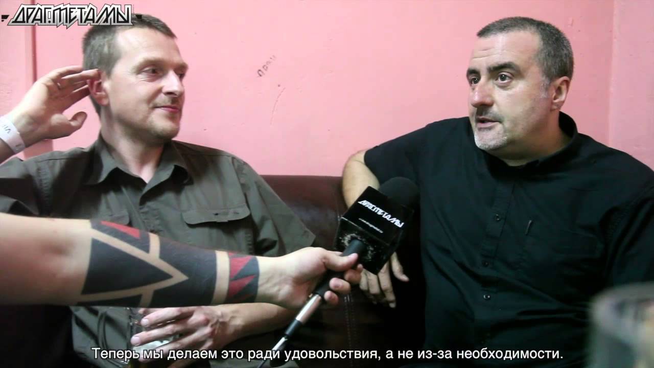 Justin Broadrick and G.C. Green of GODFLESH interview Moscow, Russia, 2013