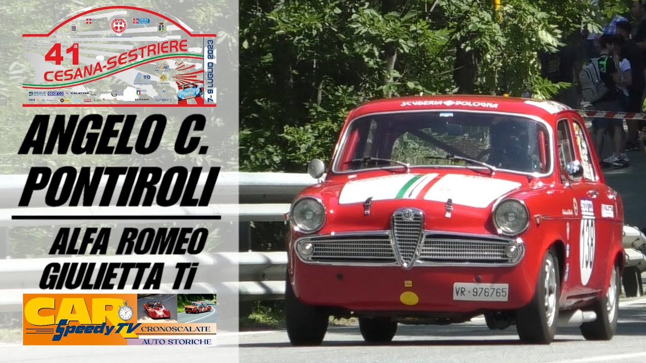 Cesana-Sestriere 2023 || Angelo Pontiroli || Alfa Romeo Giulietta Ti