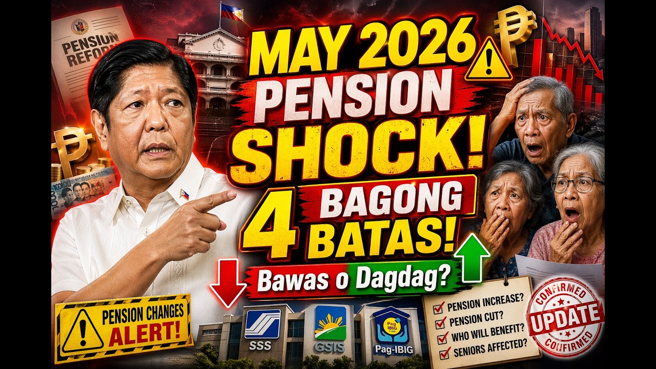 🚨 MAY 2026 PENSION SHOCK! 4 Bagong Batas sa GSIS at SSS &ndash; Malaki ang Bawas o Dagdag? Alamin!