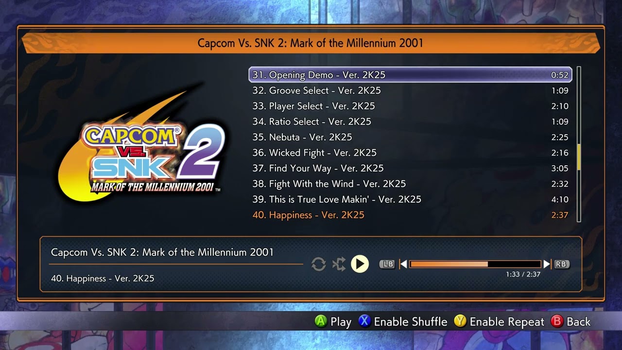 Happiness - Ver. 2K25 - Capcom Vs. SNK 2 OST (Capcom Fighting Collection 2)
