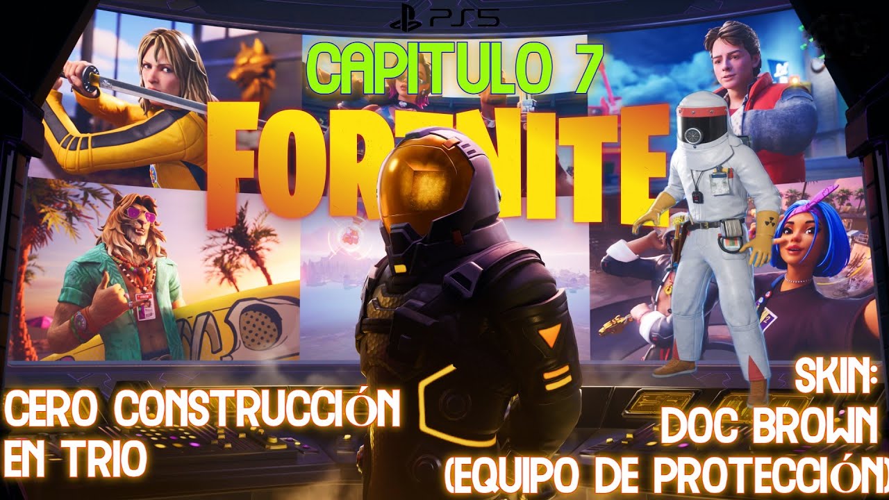 Fortnite (PS5) ¡DOC BROWN y el DELOREAN! ⚡🚗 Victoria Campal con 15 Kills