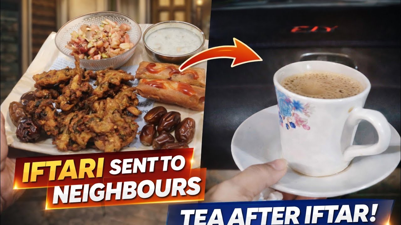  Neighbors Ke Ghar Aftari Bhiji ❤️ | Iftar Ke Baad Chai Peene Bahar Gaye ☕