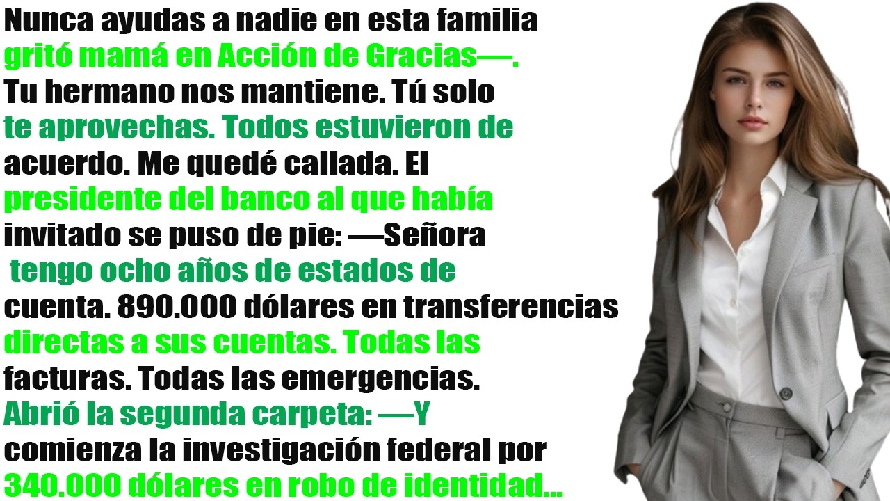 Mi mamá dijo “Nunca ayudas a nadie” — hasta que el presidente del banco reveló $890,000