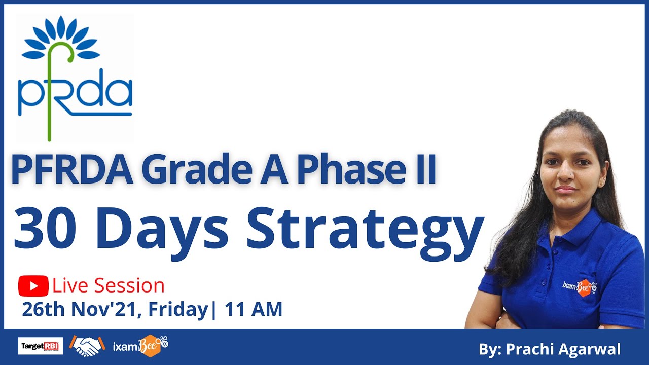 PFRDA Grade A Phase 2 | 30 days Strategy | By Prachi Agarwal