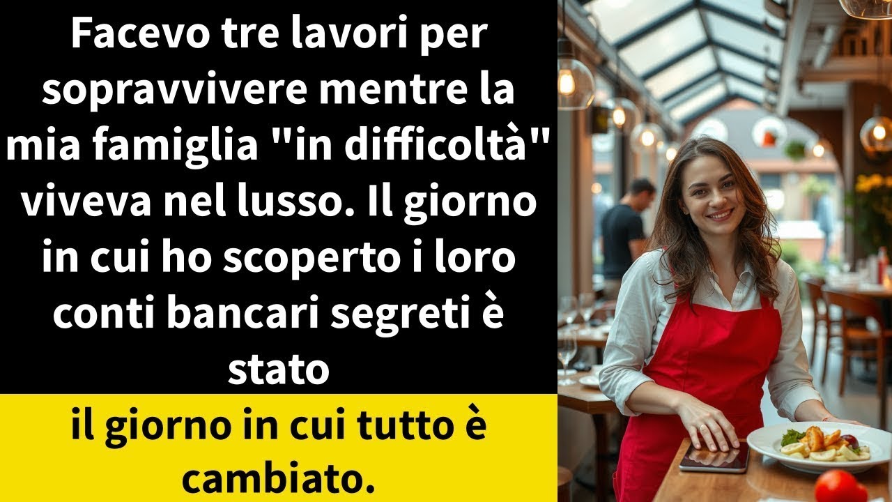 Facevo tre lavori per sopravvivere mentre la mia famiglia  in difficoltà  viveva nel lusso