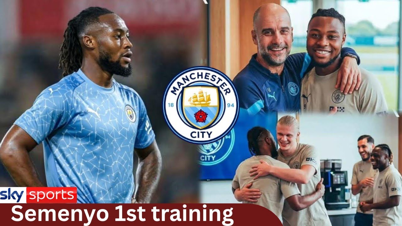 SEMENYO HITS THE GROUND RUNNING IN FIRST MAN CITY TRAINING SESSION