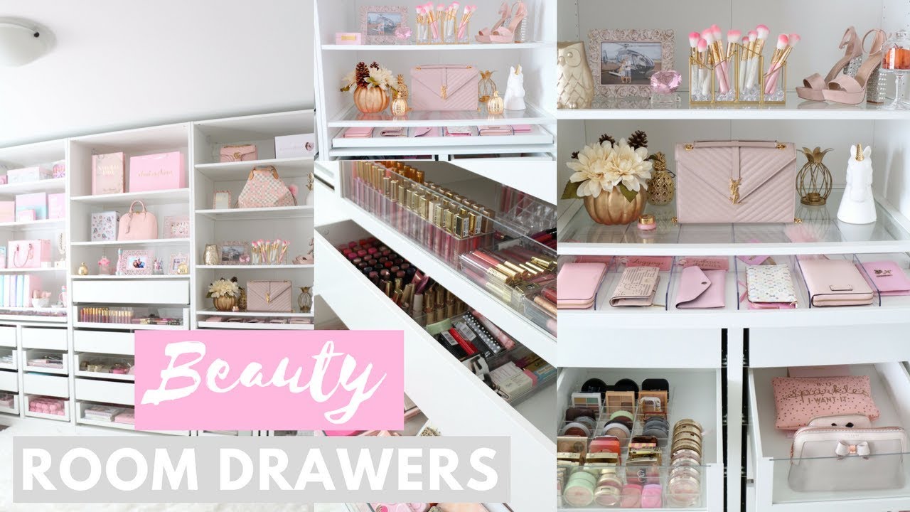 MY BEAUTY ROOM AND MAKEUP COLLECTION!🏡💕-SLMissGlamVlogs🏡💕