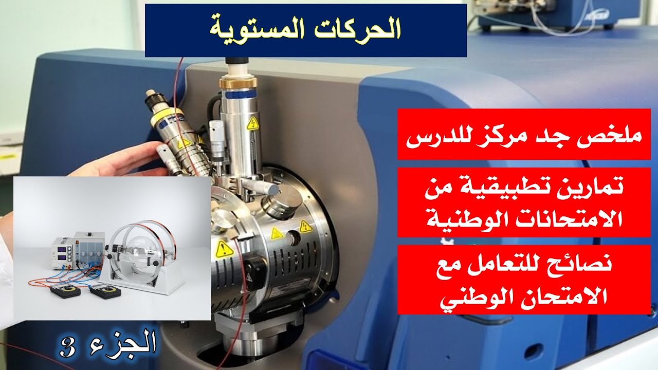 ملخص درس الحركات المستوية (حركة دقيقة مشحونة ) الجزء االثالث + تمارين من الإمتحانات الوطنية