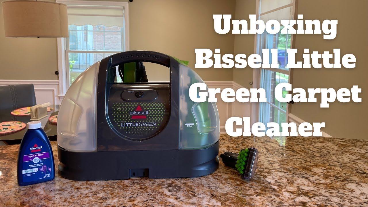 Bissell Little Green Carpet Cleaner UNBOXING // How to Set Up Bissell Little Green Carpet Cleaner